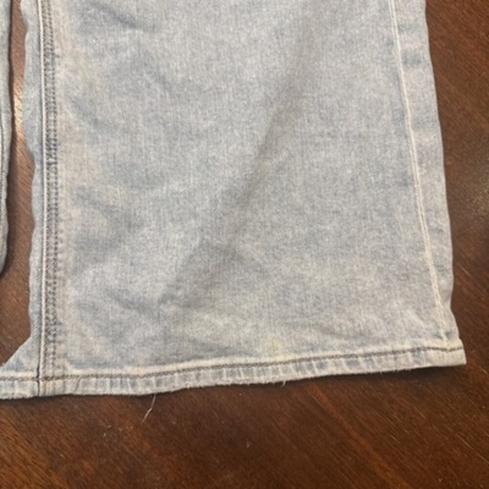 American Eagle Outfitters Super High Rise Baggy Wide Leg Light Wash Blue Size 4 - Picture 7 of 16